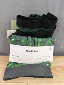 Goodfellow Boxer Briefs, Comfort Fit Mens Size Medium, Green, 2 Pack - Brand New