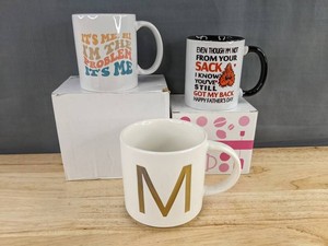 Coffee Mugs - Monogram M, Im not From Your Sack Fathers Day, and Its Me Hi Im the Problem- Brand New