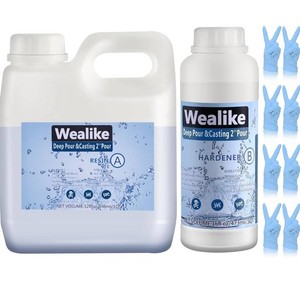 Wealike Epoxy Resin Kit, 48 oz Total - Brand New