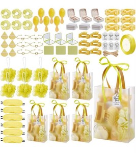 Yellow Baby Shower Prize Set, 74 Piece - Brand New