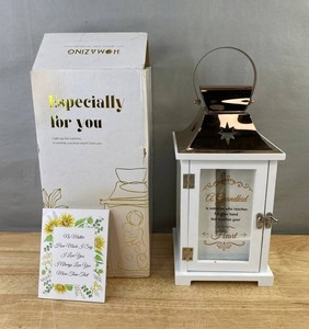 Especially for You Grandma Grandkid Figure Lantern, 13, and I Love You Card - Brand New