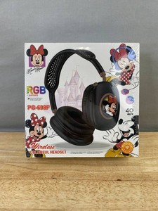 Disney Minnie Mouse RBG Wireless Stereo Headset, Pink - Brand New