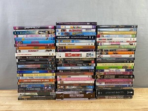 75 DVD Movie and TV Collection - Saw, Entourage, Breaking Bad, Ron White, Cowgirl Dora, Greys Anatomy, Planet Earth, My Cousin Vinny, Juno, 27 Dresses, White Fang, Scent of a Woman, The Nice Guys, Etc.&nbspC