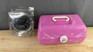 Caboodles Bright Pink Makeup Case &amp Conair Basik Edition Flip Mirror - Brand New&nbspB