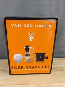 Van Der Hagen Boar Shave Set With Soap, Brush, Stand &amp Mug - Brand New&nbspB