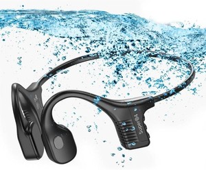IPX8 Waterproof Bone Conduction Bluetooth 32GB Headphones, $70 Retail - Brand New
