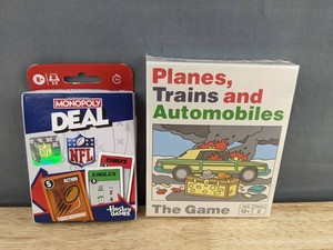 Monopoly Deal NFL & Planes, Trains and Automobiles Games - Brand New