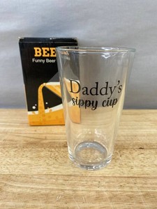 Daddys Sippy Cup Funny Beer Glass - Brand New&nbspB