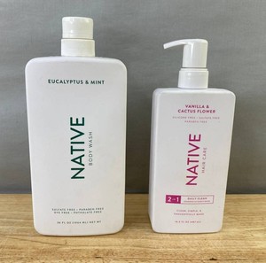 Native Eucalyptus &amp Mint Body Wash &amp Vanilla &amp Cactus 2-in-1 Shampoo and Conditioner - New&nbspB