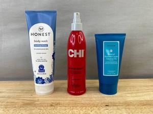 Honest Soothing Therapy Body Wash, CHI Thermal Protection Spray &amp Naturium Benzoyl Peroxide Cream Cleanser - New&nbspB