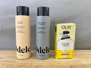 Dele Volumizing Shampoo, Dele Moisture Repair Conditioner &amp Olay Complete Daily Moisturizer - New&nbspB