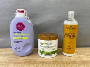 EOS Shea Better Body Lotion, Raw Sugar Hair Masque &amp SheaMoisture Raw Shea Butter Body Lotion - New&nbspB