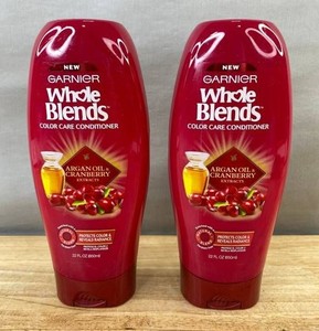 Garnier Whole Blends Color Care Conditioner, Argan Oil &amp Cranberry 22 Oz Each, $30 Retail - Brand New B