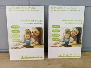 LCD Writing 8.5 Tablets, Black & Green, 2 Total - Brand New P