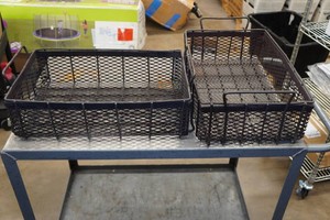 Metal Wire Mesh Parts Cleaning Bins