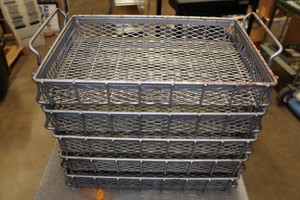 Metal Wire Mesh Parts Cleaning Bins