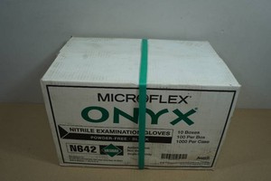 10 Boxes Microflex Onyx Nitrile Examination Gloves - Medium