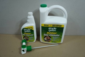 Simple Green Outdoor Odor Eliminator 32oz Spray Bottle with Gallon Refill