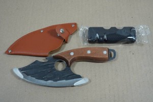 Rolled Carbon Steel Finger Hole Knife