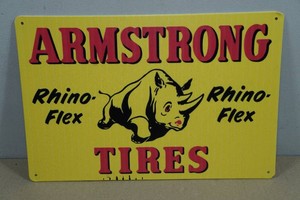 Vintage Style Metal Sign - Armstrong Tires