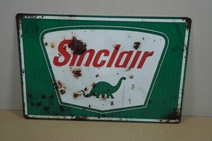 Vintage Style Metal Sign - Sinclair