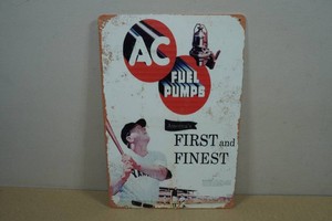 Vintage Style Metal Sign - AC Fuel Pumps
