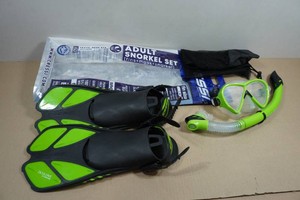 Cressi Blulove Adult Snorkel Set - Fin Size SM