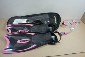 Cressi Adult Rondine Palau Fin Snorkel Set - Fin Size SM