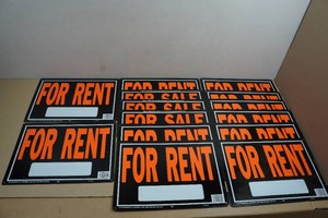 14 Metal For Rent Signs