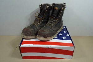 Thorogood Mens 8 Briar Pitstop Work Boots - Size 9.5
