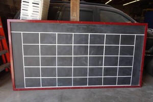 Large Wood Framed Chalk Board - 50 x 98