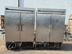 BROKEN Stainless Commercial Refrigerators