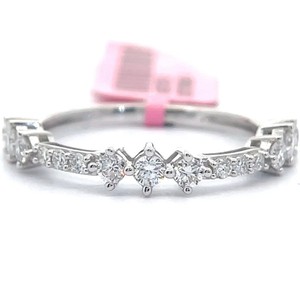 0.50 Carat Diamond Station Set Stacking Ring VIDEO