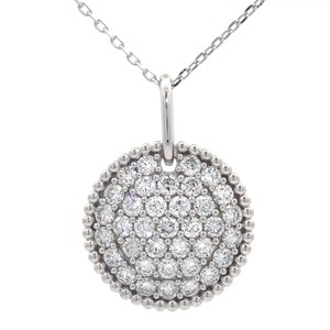 1.57 Carat Diamond Pav Round Medallion Pendant Necklace VIDEO