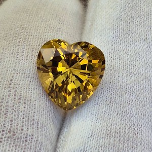 9.48 Carat Natural Citrine Heart Cut Retail Value $711 VIDEO