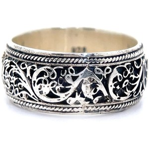 Sterling Silver Filigree Band Estate Ring VIDEO