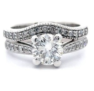 2.00 Carat Total Weight Natural Diamond Engagement Estate Ring in 14K White Gold; $11,000 Was Paid New! *VIDEO*