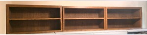 3 Vintage Wood Bookcase