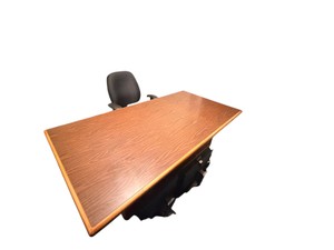 Mid Century Modern Desk  Chair  Cradenza and Accent Table