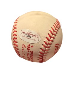 Rod Carew Signed Official 1981 MLB All-Star Game Baseball  JSA Authenticated  HOF 91 Inscription