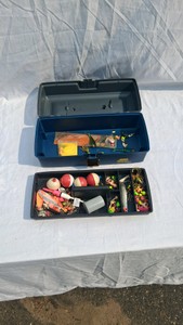 LIKE NEW PLANO TACKLE BOX WITH TACKLE