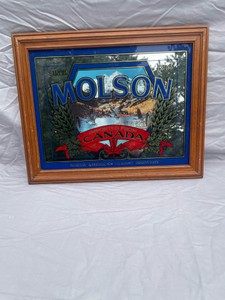 MOLSON CANADIAN BEER MIRRORED ARTWORK