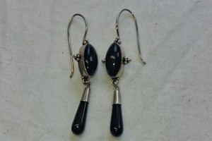 BEAUTIFUL STERLING SILVER EARRINGS , MARKED 925