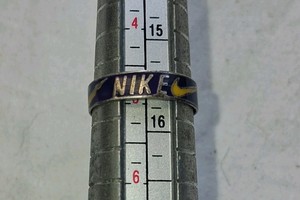 STERLING SILVER NIKE RING MARK 925, VIKINGS PURPLE