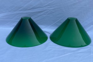 NICE GREEN GLASS LAMP SHADES