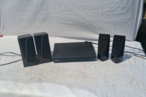 SONY DVD PLAYER WITH TWO SETS OF SPEAKERS