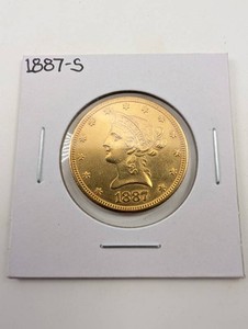 10$ 1887-S Liberty Head Double Eagle Gold Coin