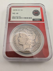 1878-CC Morgan Silver Dollar NGC VG 10