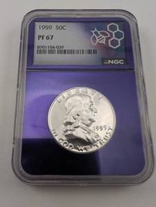 1959 Franklin Half Dollar NGC PF 67