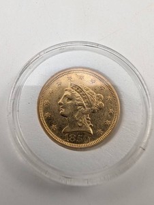 1850 Liberty Head Quarter Eagle $2.50 Gold Coin